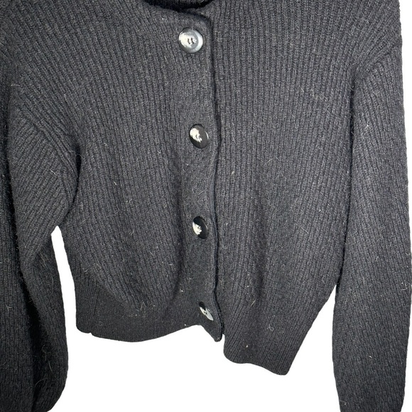 & Other Stories Yak Hair Blend Cardigan Sweater Size XS Black - Picture 5 of 10